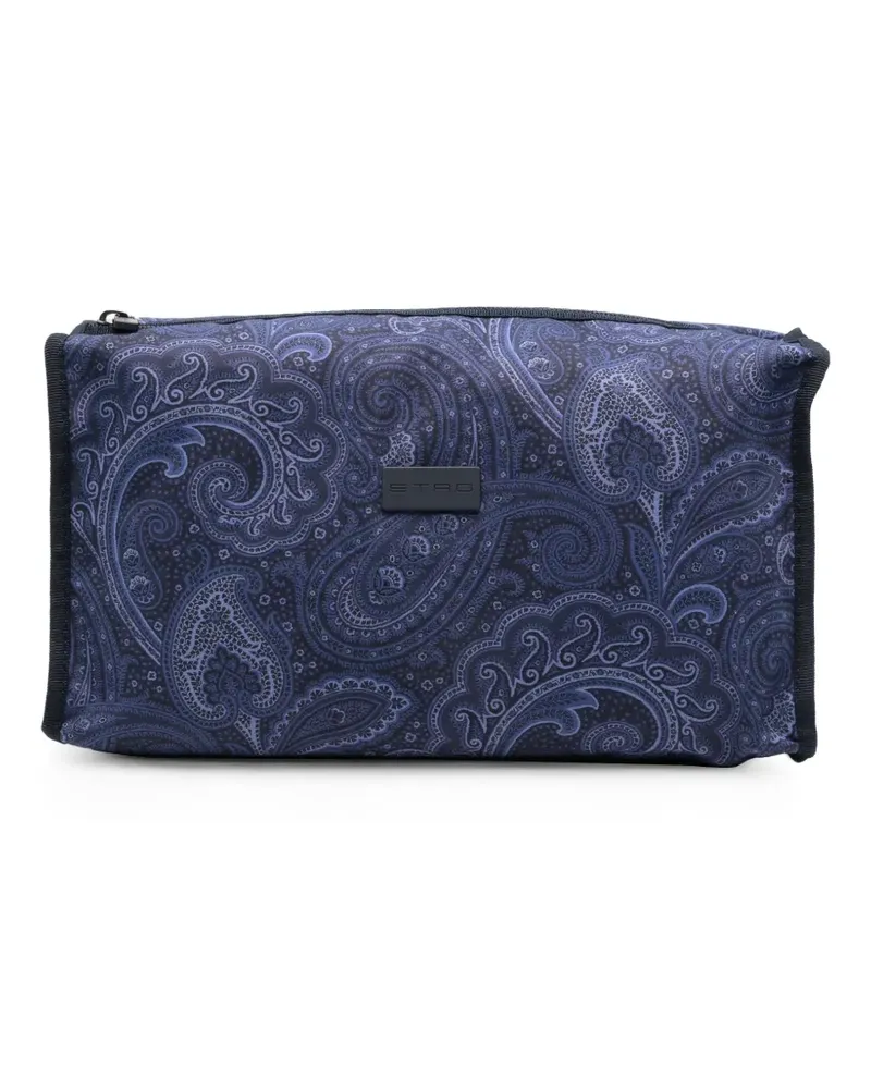 Etro Kulturbeutel mit Paisleymuster - Blau Blau
