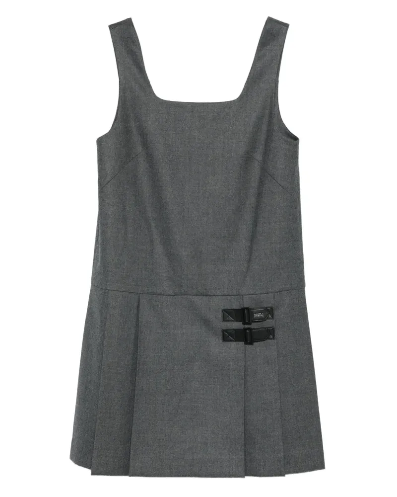 JUUN.J Falten-Minikleid mit Schnallendetail - Grau Grau