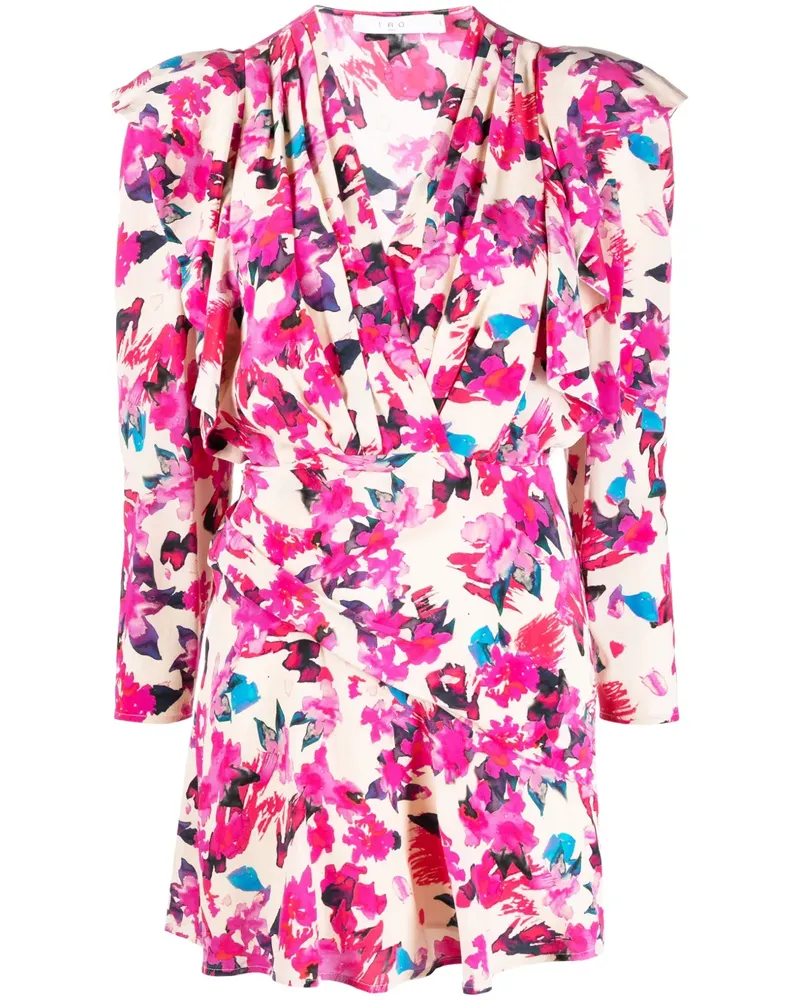 IRO Kleid mit Print - Nude Nude