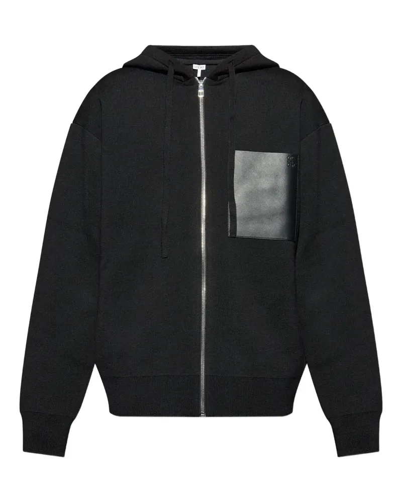 Loewe Kapuzenjacke mit Reißverschluss - Schwarz Schwarz