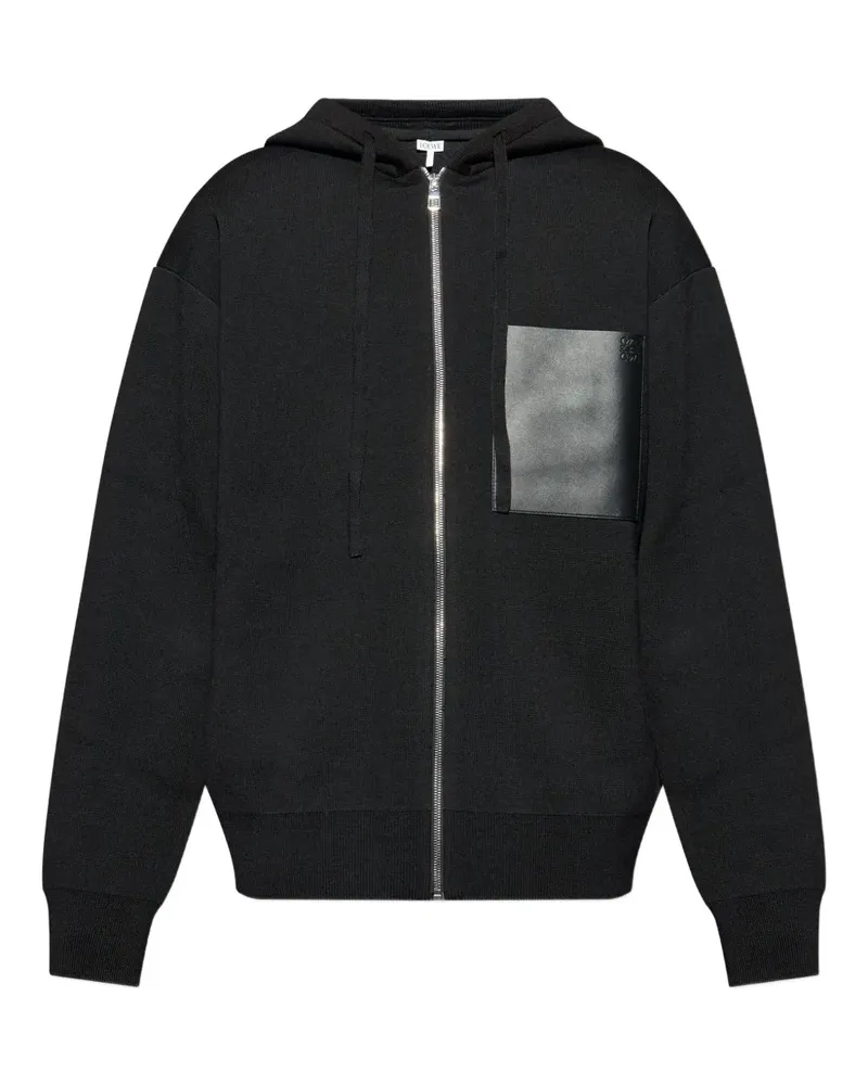 Loewe zip-fastening hoodie - Schwarz Schwarz