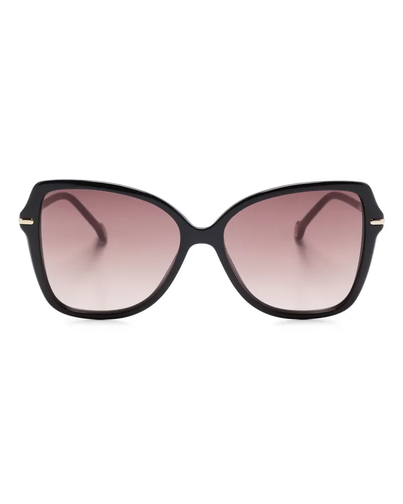 Carolina Herrera New York Sonnenbrille im Butterfly-Design - Schwarz Schwarz