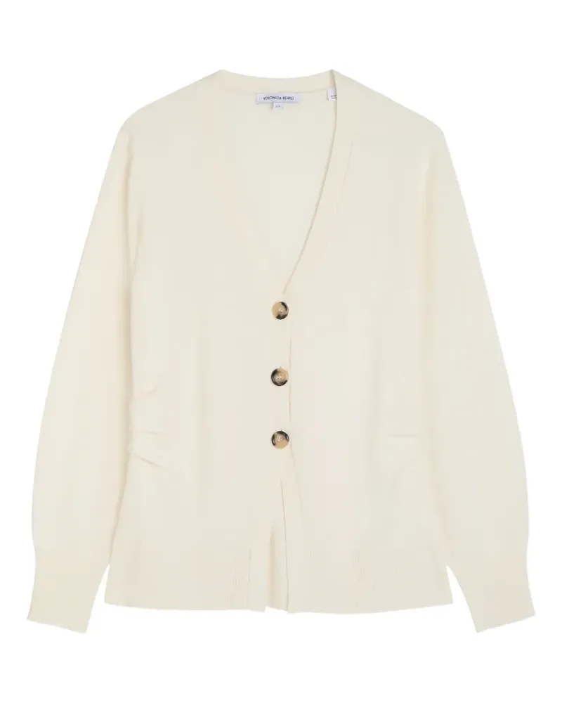 Veronica Beard buttoned V-neck cardigan - Nude Nude