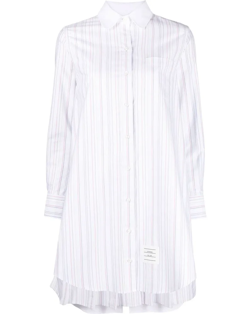 Thom Browne Kleid mit Falten - Weiß Weiß