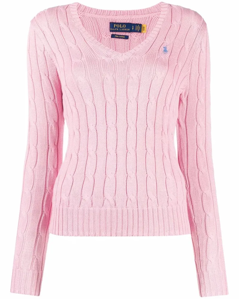 Ralph Lauren Pullover mit Zopfmuster - Rosa Rosa