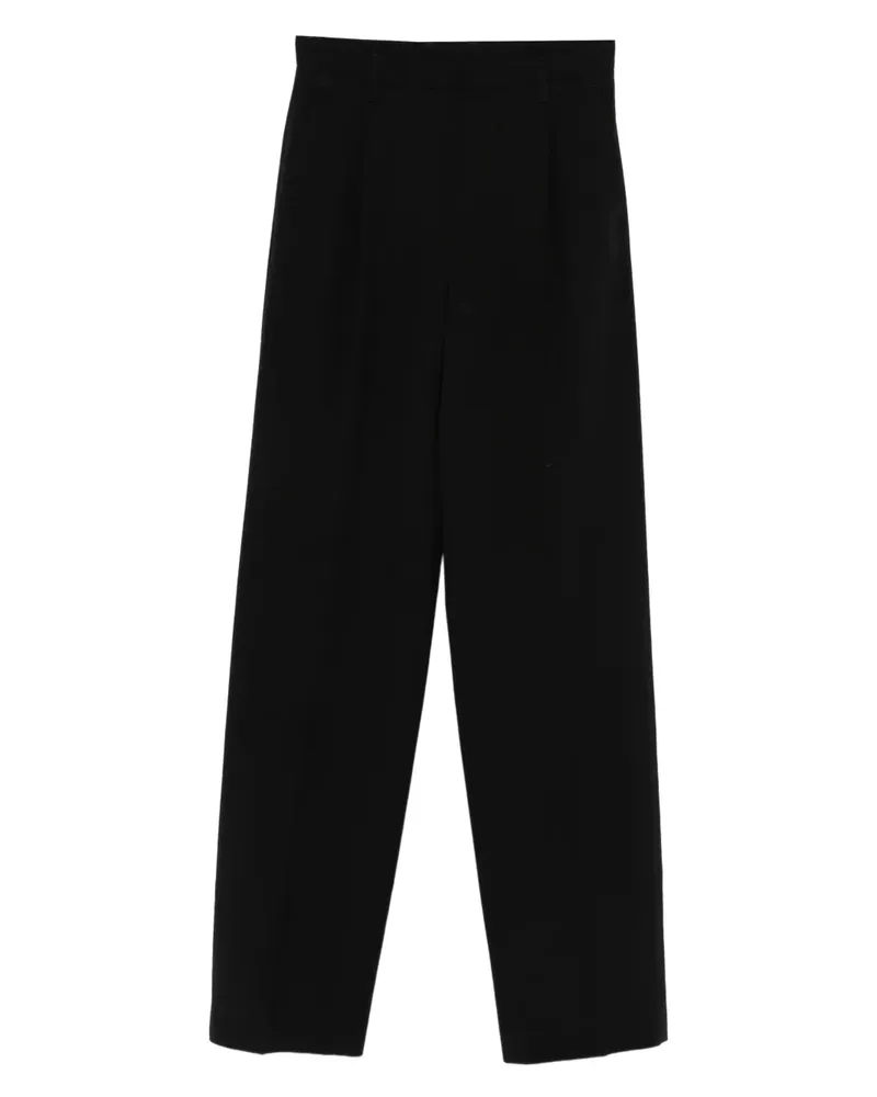 Maison Margiela Hose mit Bundfalten - Schwarz Schwarz