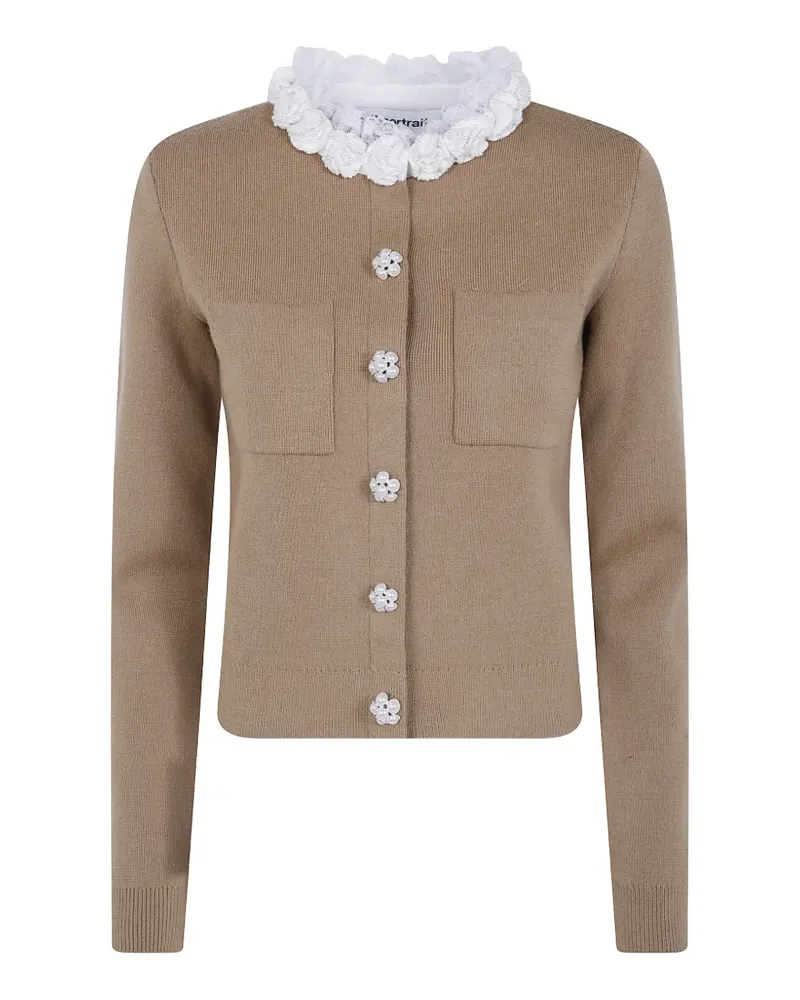Self-Portrait Verzierter Cardigan - Nude Nude