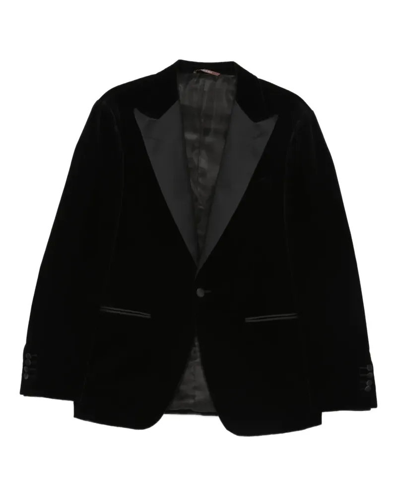 Canali textured blazer - Schwarz Schwarz