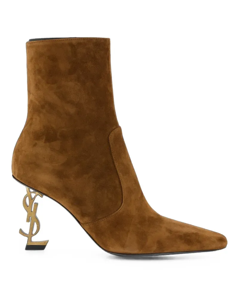 Saint Laurent Opyum Cassandre ankle boots - Braun Braun