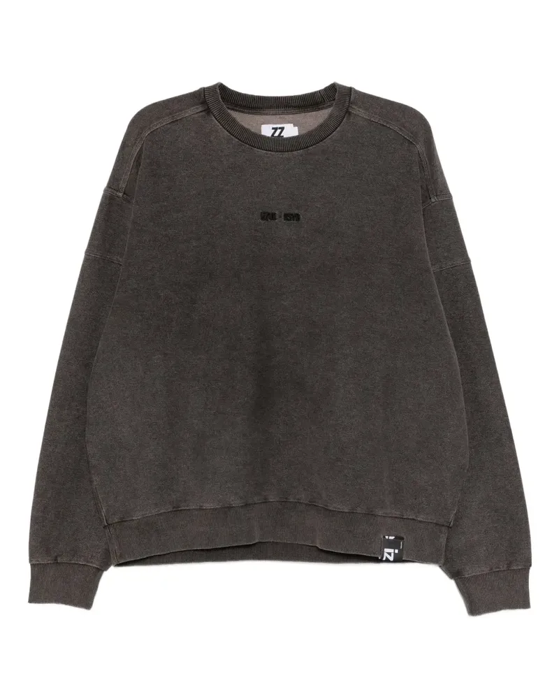 Izzue Sweatshirt mit Logo-Stickerei - Grau Grau