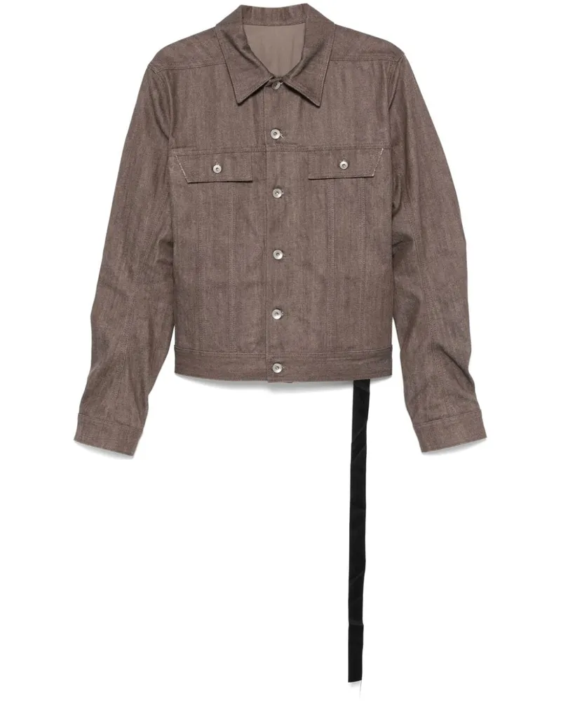 DRKSHDW by Rick Owens Trucker Jacke - Braun Braun