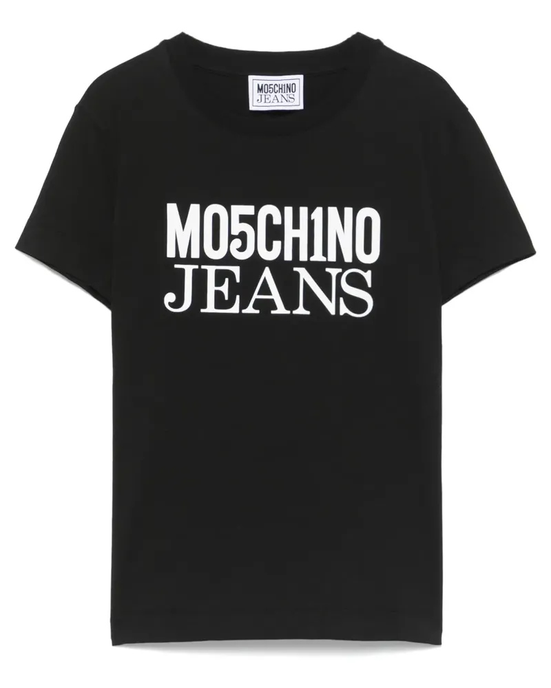 Moschino T-Shirt mit Logo-Print - Schwarz Schwarz