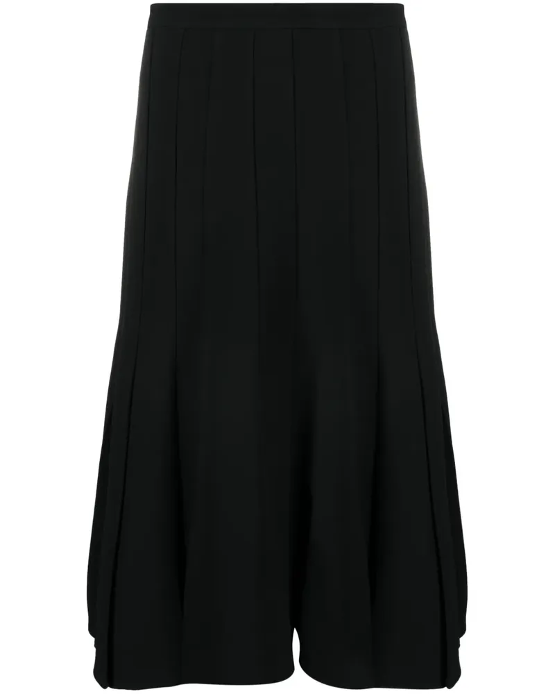 Ermanno Scervino Faltenrock in A-Linie - Schwarz Schwarz