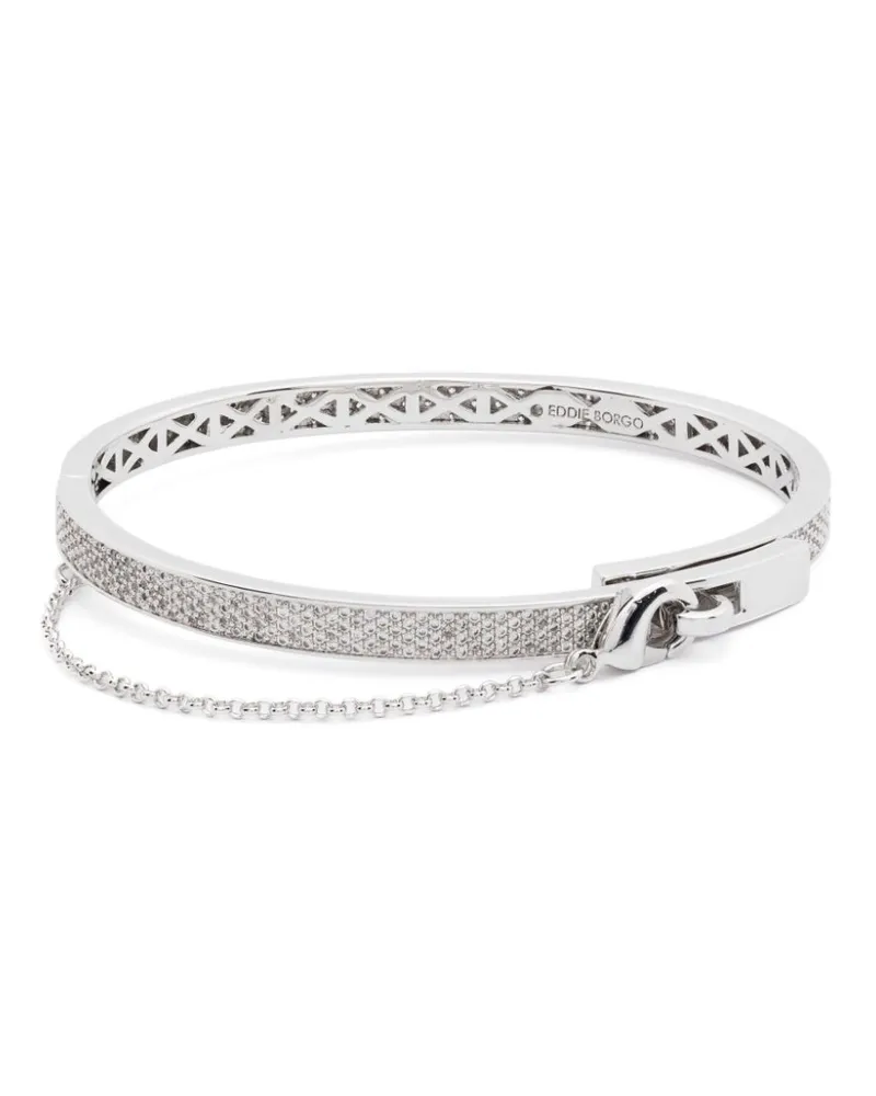 Eddie Borgo Pavé Thin Safety Chain bracelet Silber