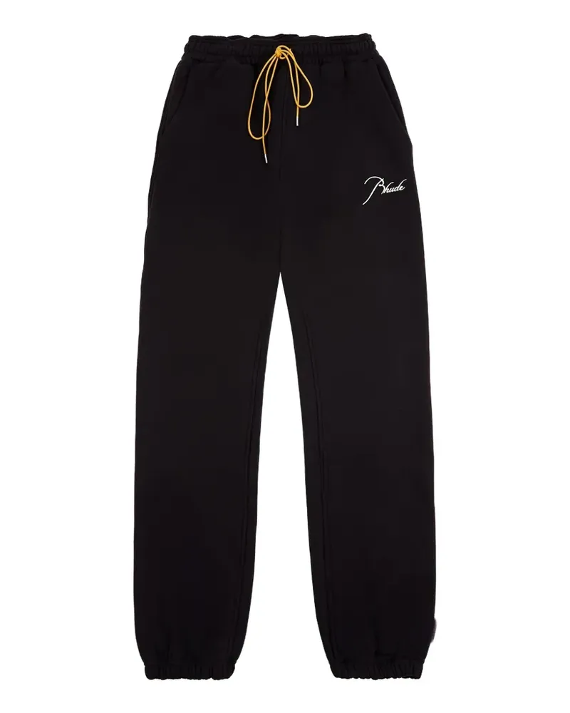 RHUDE Classique drawstring track pants - Schwarz Schwarz