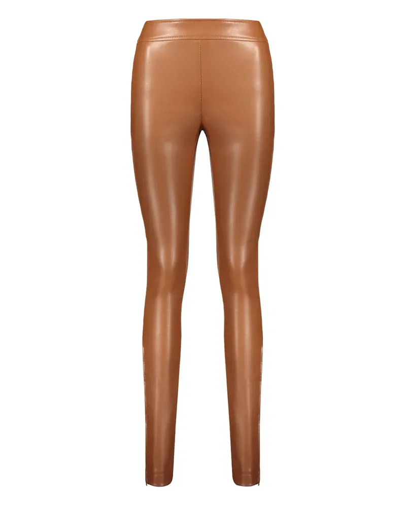 Cédric Charlier Leggings mit hohem Bund - Braun Braun