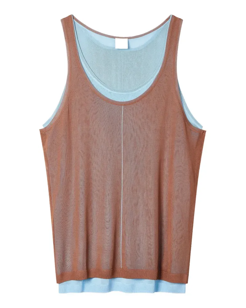 Paul Smith double-layered sleeveless top - Braun Braun