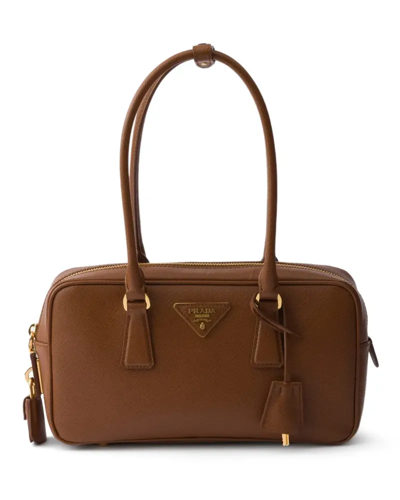 Prada small Saffiano-leather top-handle bag - Braun Braun