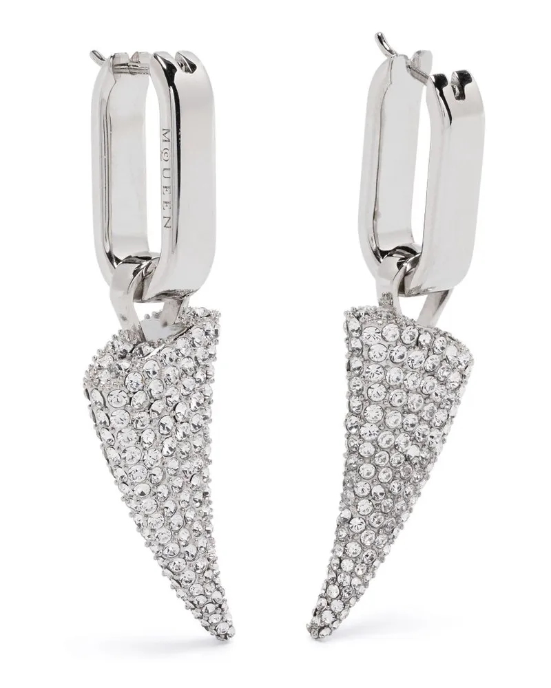 Alexander McQueen Tiger Claw Ohrringe - Silber Silber