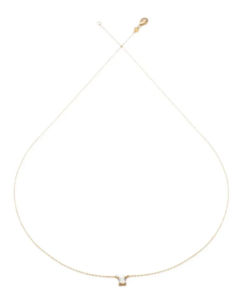 WHITE BIRD Princess diamond necklace - Gold Gold