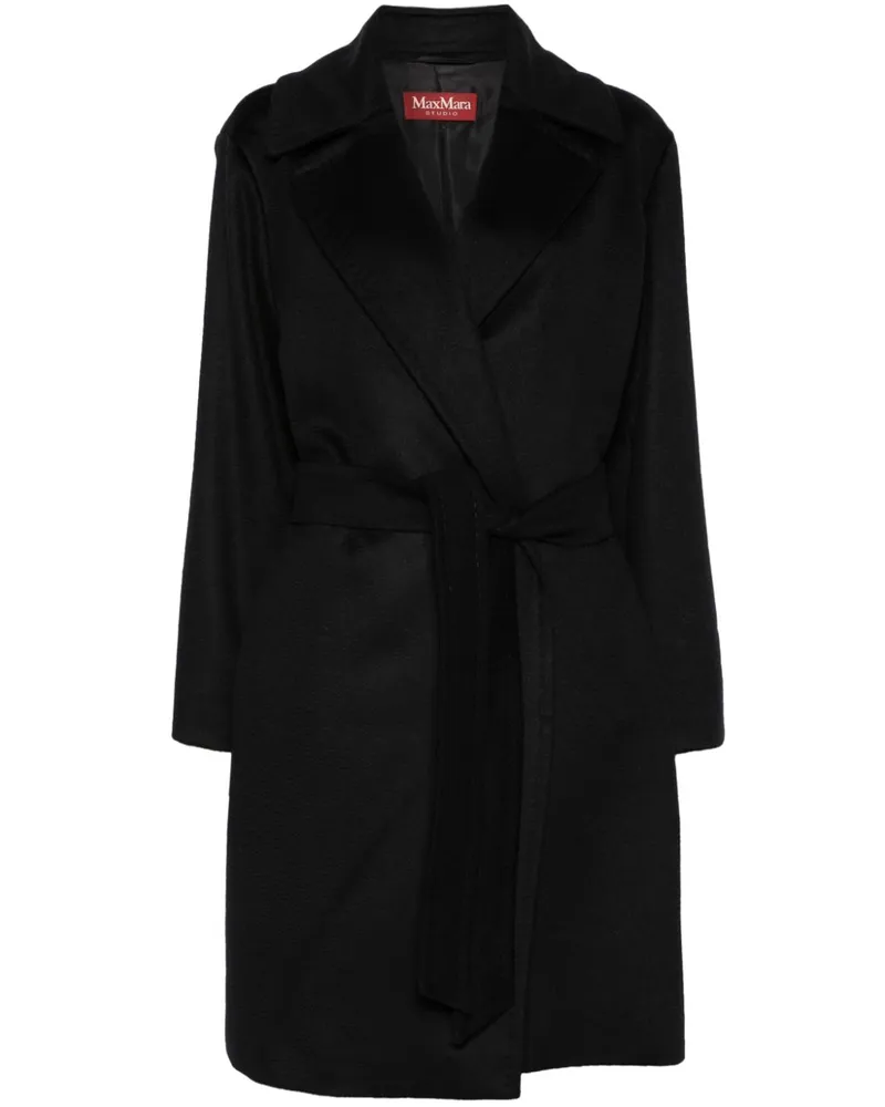 Max Mara Tigre Mantel - Schwarz Schwarz