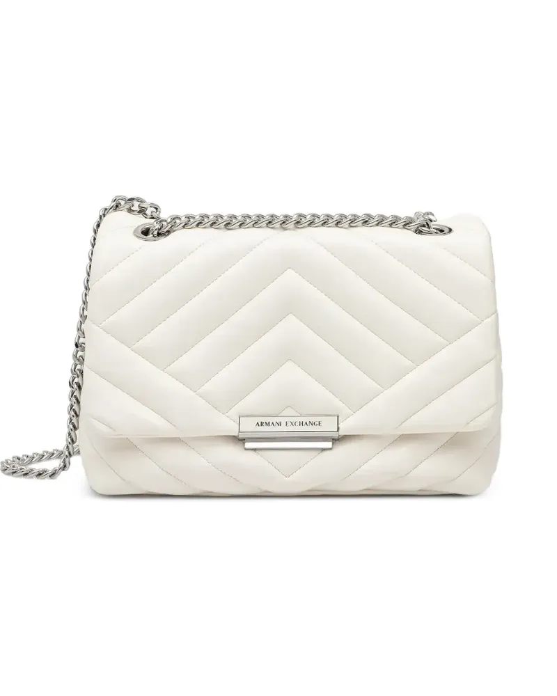 Armani Exchange quilted cross body bag - Weiß Weiß