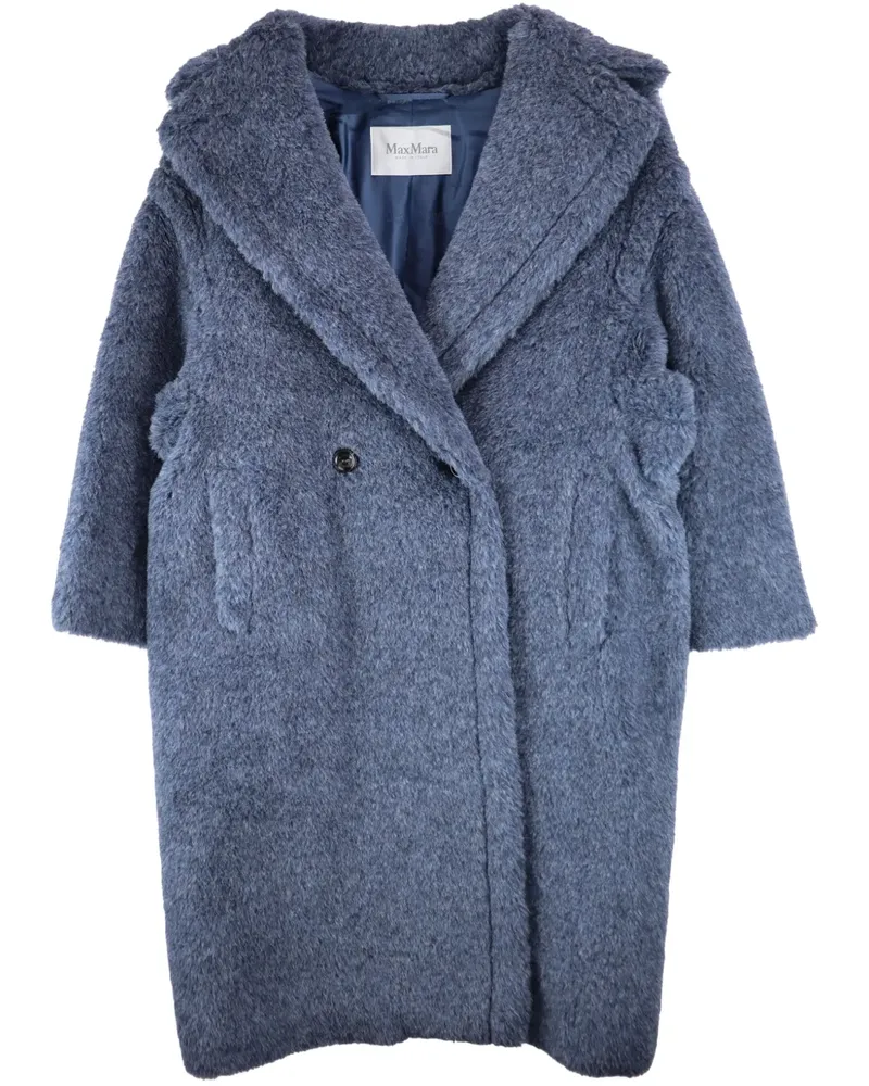 Max Mara Klassischer Mantel - Blau Blau