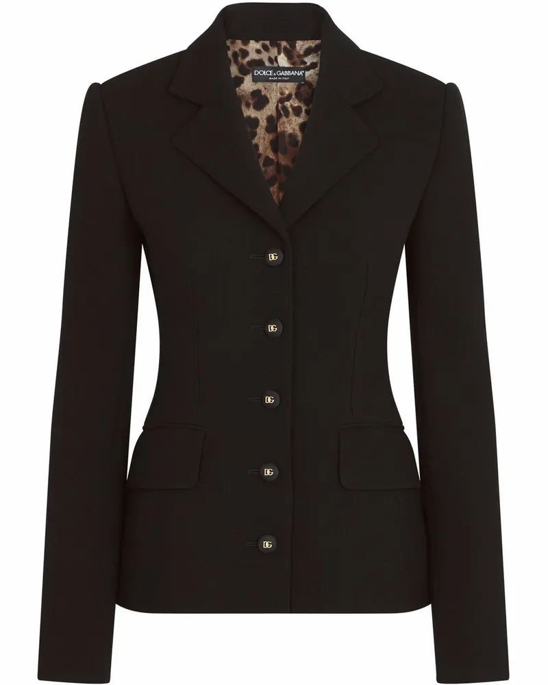 Dolce & Gabbana Einreihiger Dolce Blazer - Schwarz Schwarz