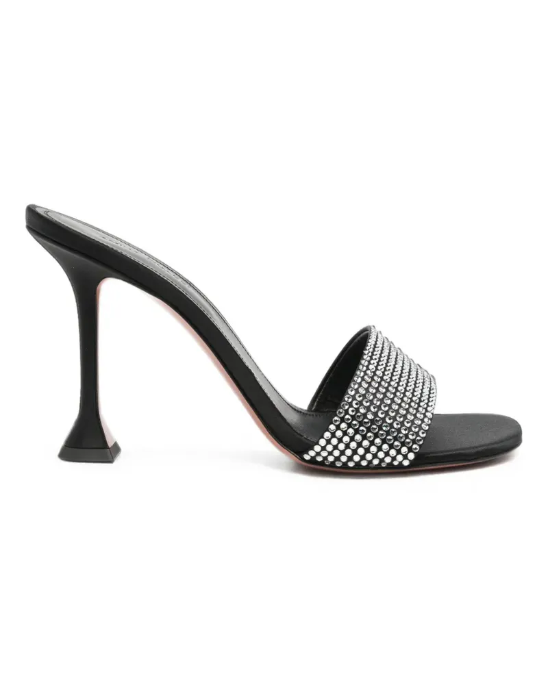 Amina Muaddi Andreea Sandalen mit Kristallen - Schwarz Schwarz