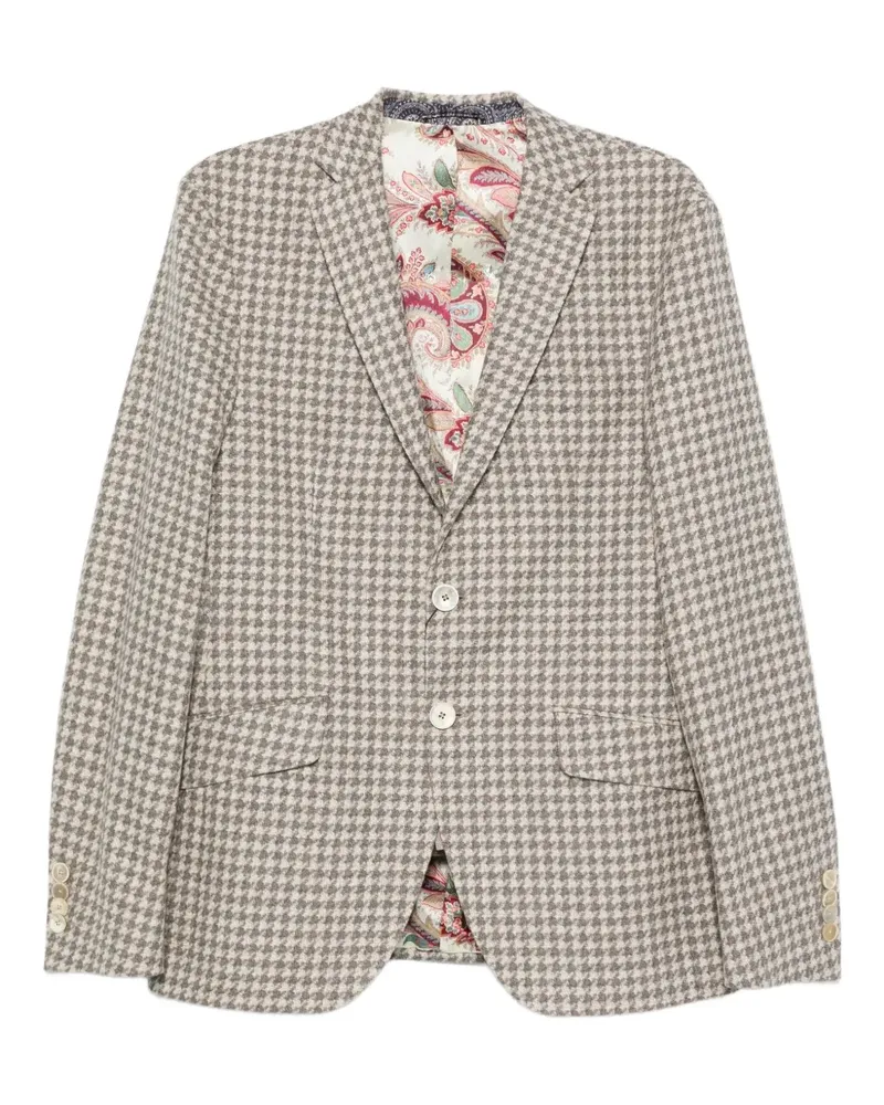 Etro Jacke mit Hahnentrittmuster - Nude Nude