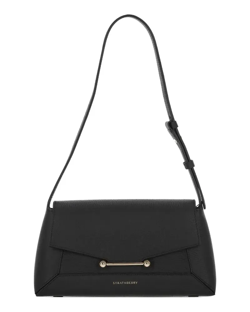 Strathberry Mosaic leather shoulder bag - Schwarz Schwarz