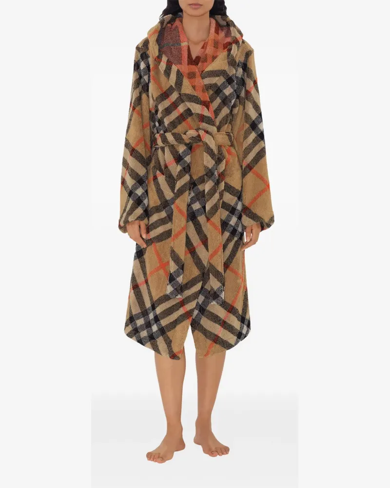 Burberry Karierter Bademantel - Nude Nude