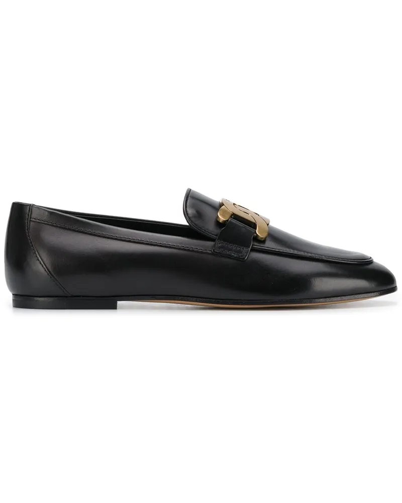 TOD'S Loafer mit Kettenriemen - Schwarz Schwarz