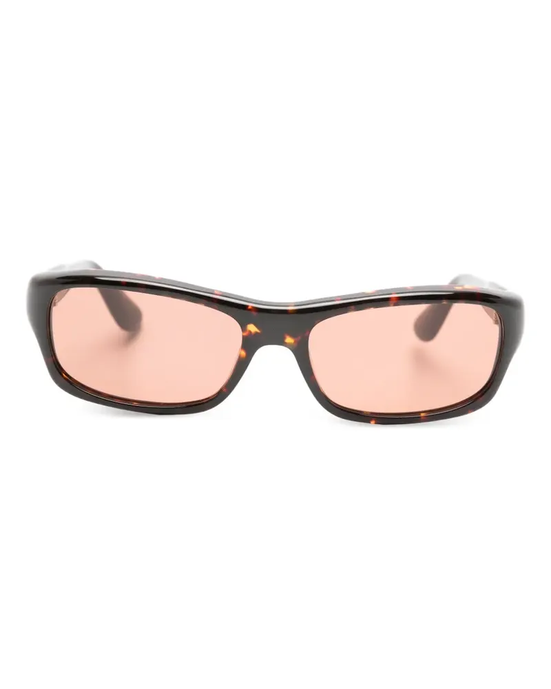 Port Tanger Ihya Sonnenbrille mit eckigem Gestell - Braun Braun