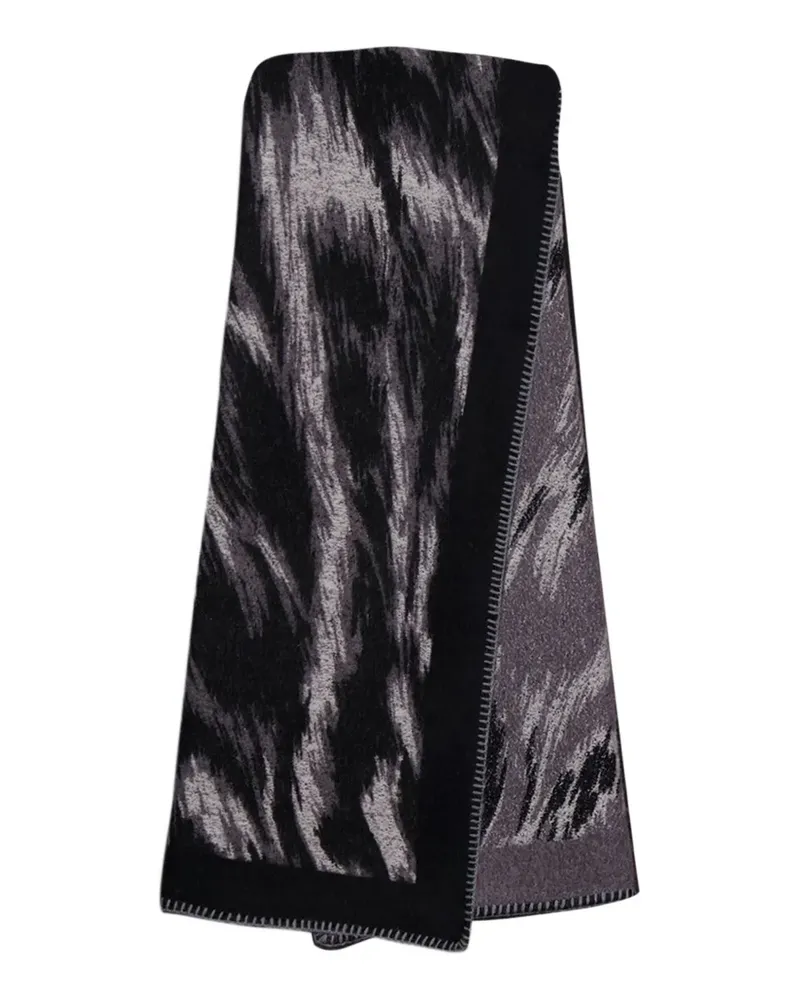 Givenchy animal-print jacquard scarf - Schwarz Schwarz