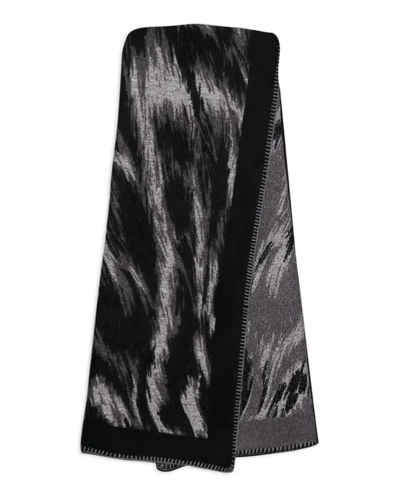 Givenchy Schal mit Animal-Print - Schwarz Schwarz