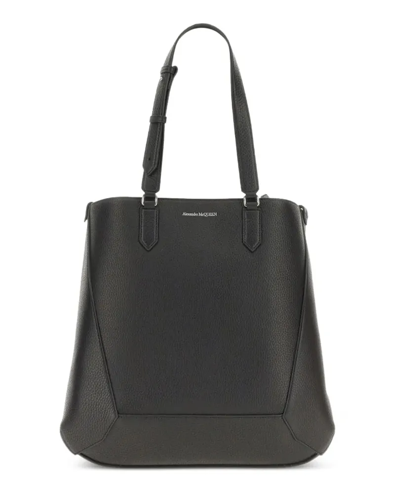 Alexander McQueen logo-print tote bag - Schwarz Schwarz