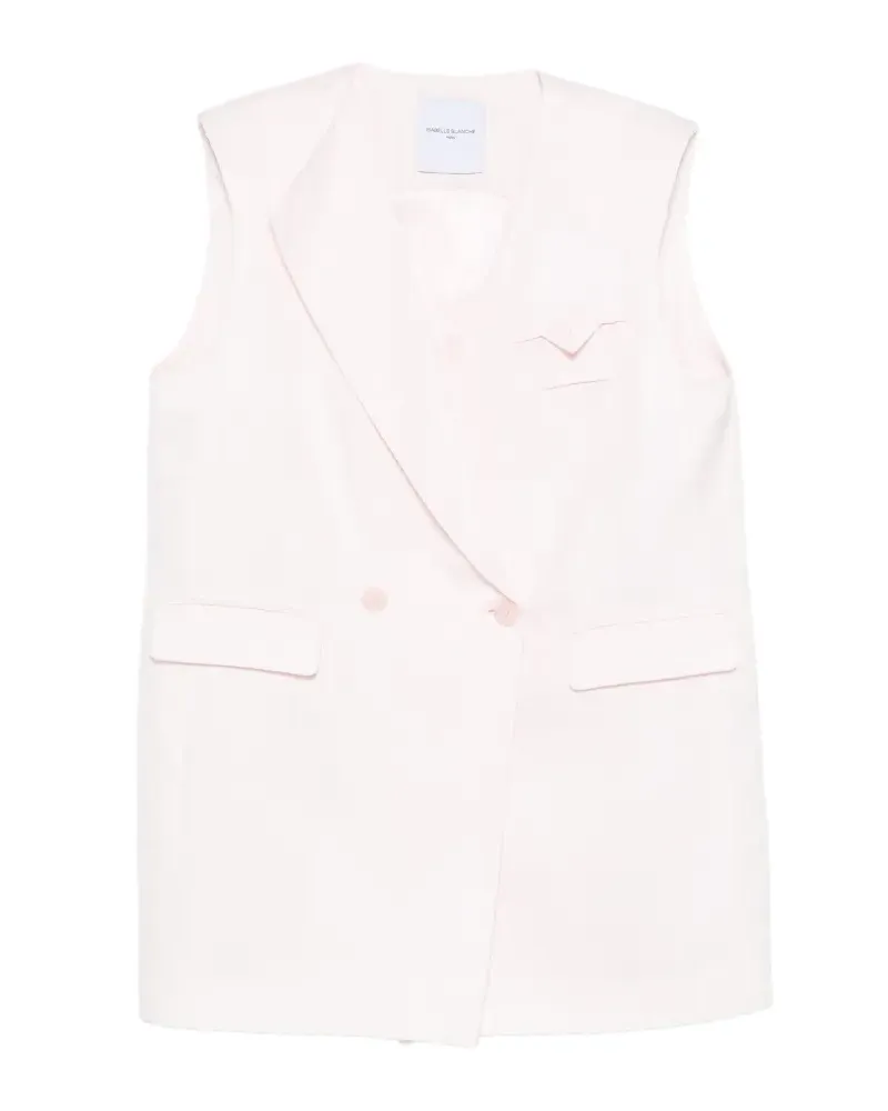 Isabelle Blanche double-breasted vest - Rosa Rosa