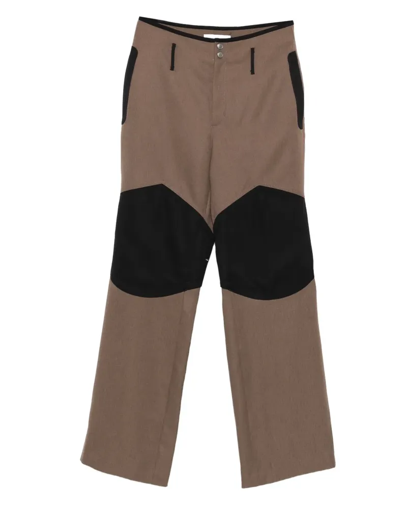 KIKO KOSTADINOV Orvos Hose mit Einsätzen - Braun Braun