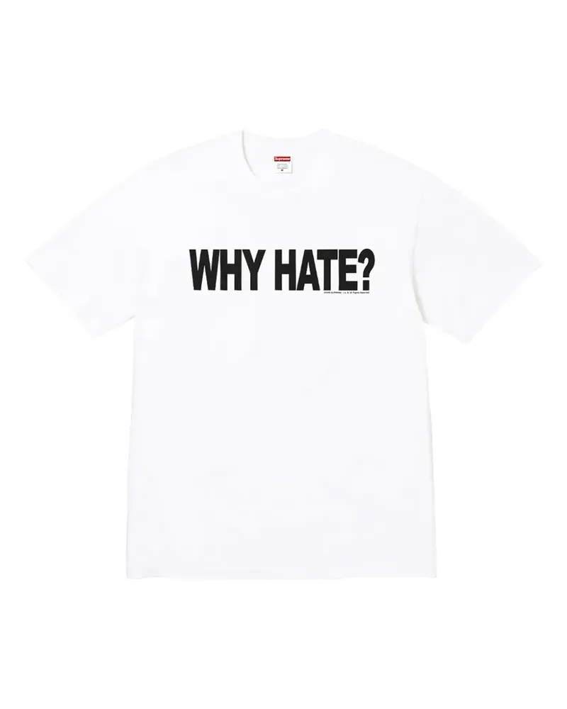 Supreme Being T-Shirt mit Slogan-Print - Weiß Weiß