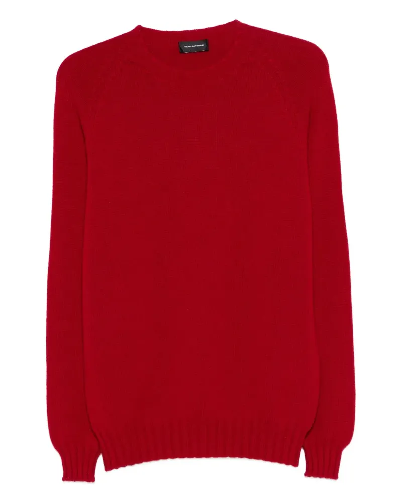 Tagliatore Strickpullover mit Rundhalsausschnitt - Rot Rot