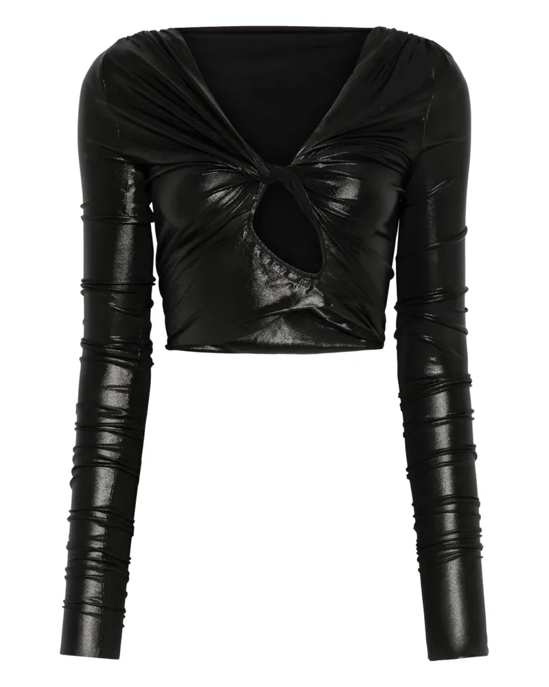 Rick Owens Lilies Jade Oberteil - Schwarz Schwarz