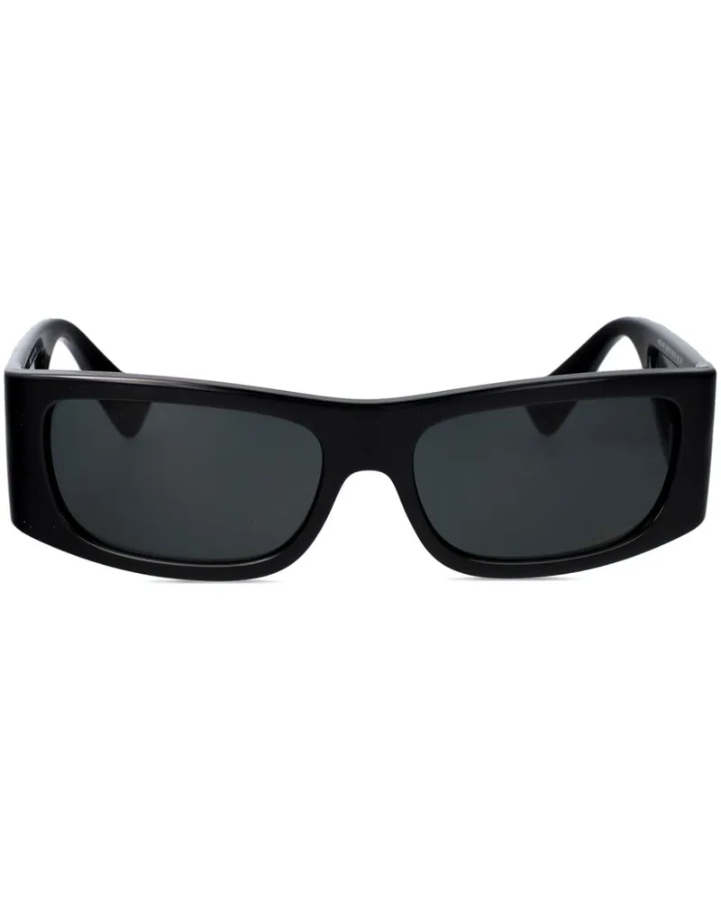 Versace Sonnenbrille mit Logo - Schwarz Schwarz