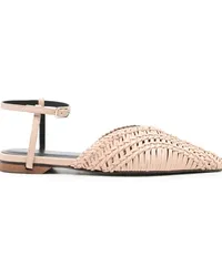 Patrizia Pepe Slipper mit Webmuster Nude