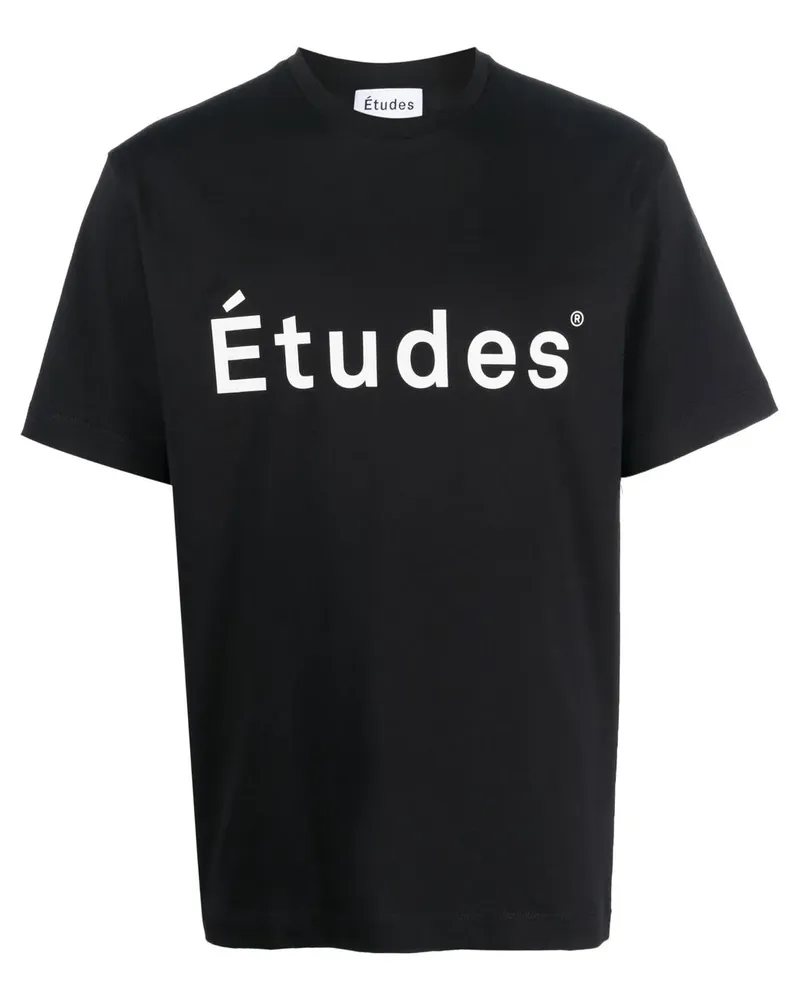 Études Studio T-Shirt aus Bio-Baumwolle - Schwarz Schwarz