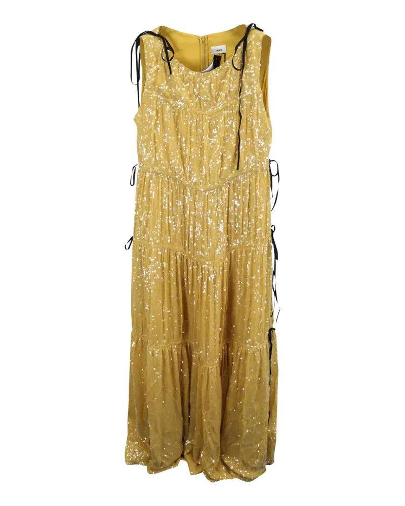 Erdem tie-detail dress - Gelb Gelb