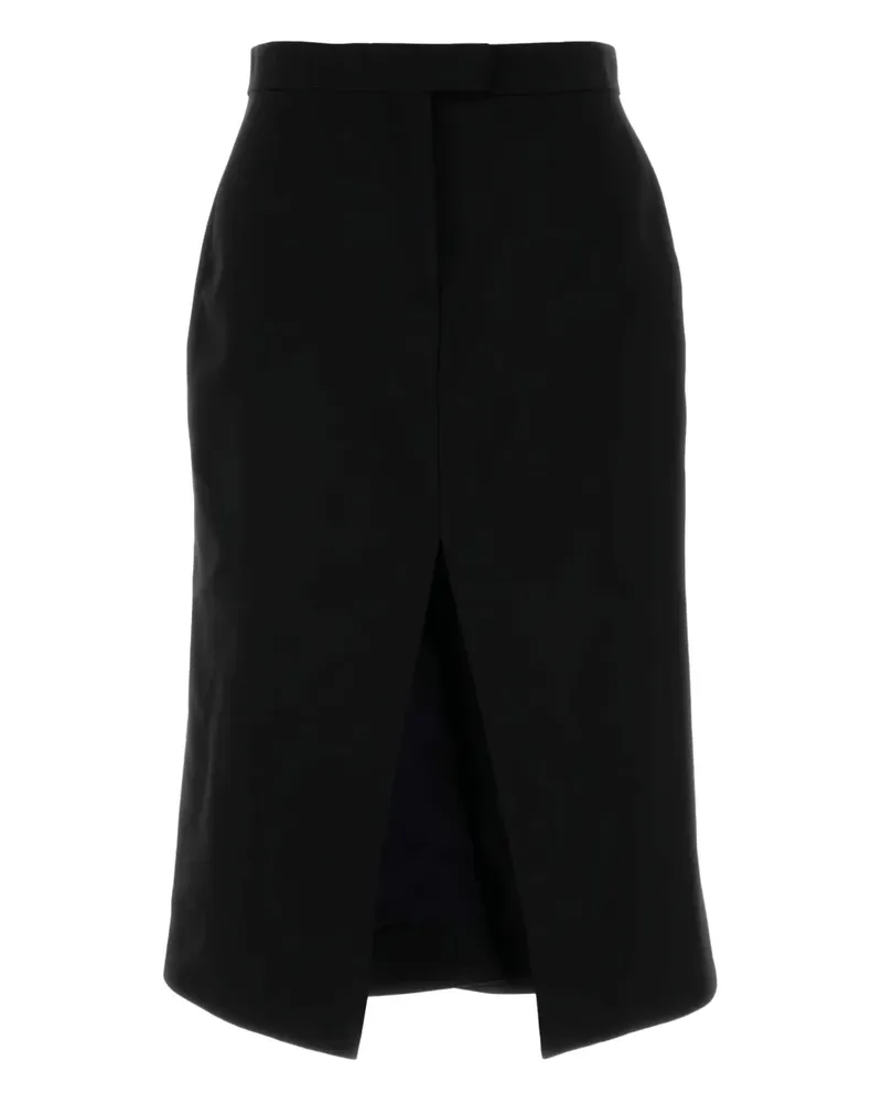 Alexander McQueen wool split-front skirt - Schwarz Schwarz