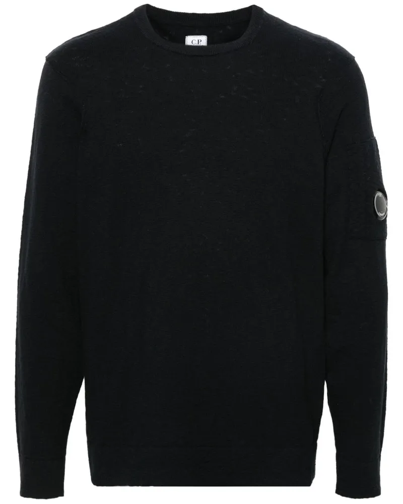 C.P. Company Pullover mit Linsen-Detail - Blau Blau