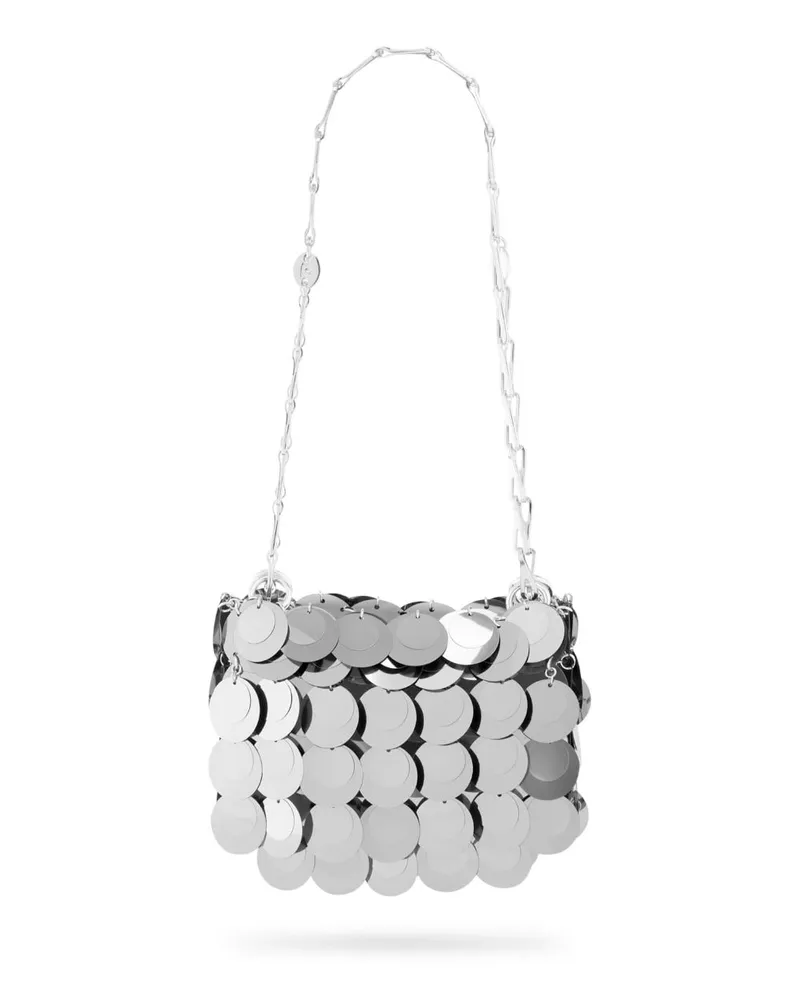 Paco Rabanne Mini Sparkle Tasche - Silber Silber