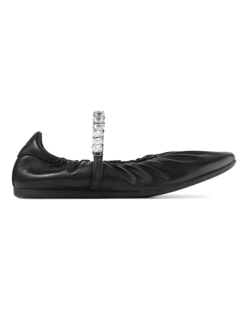 Jimmy Choo Jade Ballerinas mit Kristallen - Schwarz Schwarz